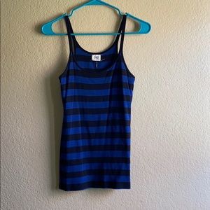 Black and Blue Striped Tank